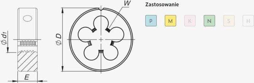 Barkan Fanar Narzynka M18 DIN-22568 (6g) HSSE INOX - (N2-188001-0180)