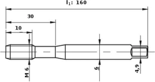 Fanar Sriegiklis M 6 DIN-371B EL (6H) HSSE 800
