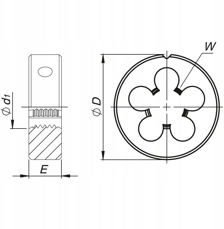 Fanar NARZYNKA M12x1.25 DIN-22568 LH (6g) HSS 800