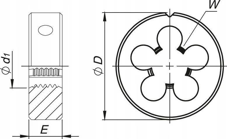 Fanar NARZYNKA UNF 1/4-28 DIN-22568 (2A) HSS 800