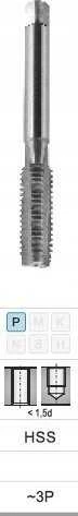Fanar sriegis M12x1 NGMM / 1 DIN-2181D (6H) HSS
