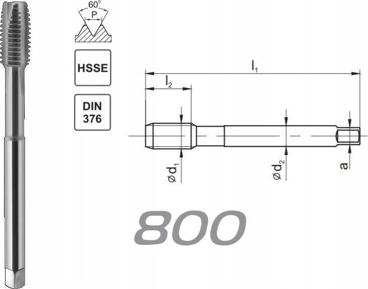 Fanar SIELAS M18x1 DIN-374B (6H) HSSE 800