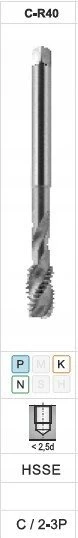 „Fanar“ SIŪLAS M24x1,5 DIN-374C R40 (6H) HSSE 800