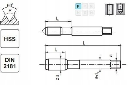 Fanar TAPS UNF No10-32 DIN-2181/2 (2B) HSS