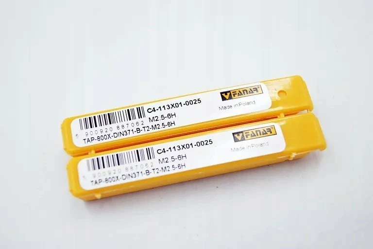 Fanar sriegis M 2.5 DIN-371B (6H) HSSE-PM TIN 800X