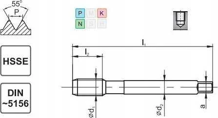 „Fanar THREAD G 1“ „DIN-5156C R40 HSSE 800 – D2-511101-3139