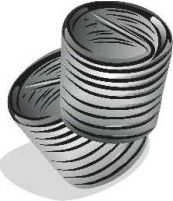 Sriegio intarpų rinkinys Volkel V-coil S M8x1.25-1.0 D (100 vnt.)
