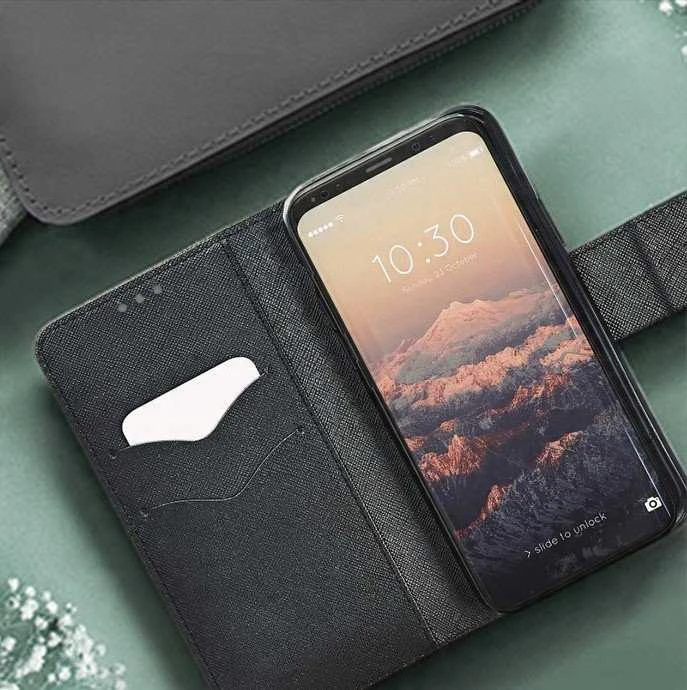 Oem FANCY Book dėklas skirtas Samsung Galaxy A10 juodos spalvos
