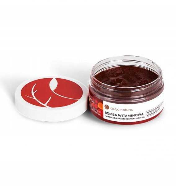 Fancy Handy Opcja Natura Vitamin Bomb veido kaukė su raudonuoju moliu 100 ml