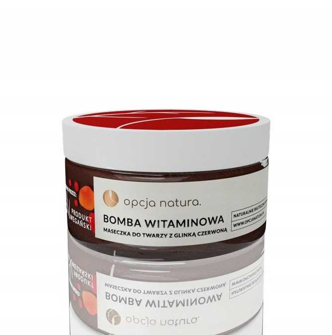 Fancy Handy Opcja Natura Vitamin Bomb veido kaukė su raudonuoju moliu 100 ml