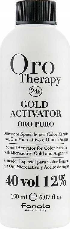 „Oro Therapy“, auksinis, plaukų oksidantinis losjonas, 12 %, 40 tūrio, 150 ml