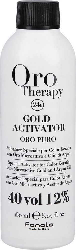 „Oro Therapy“, auksinis, plaukų oksidantinis losjonas, 12 %, 40 tūrio, 150 ml