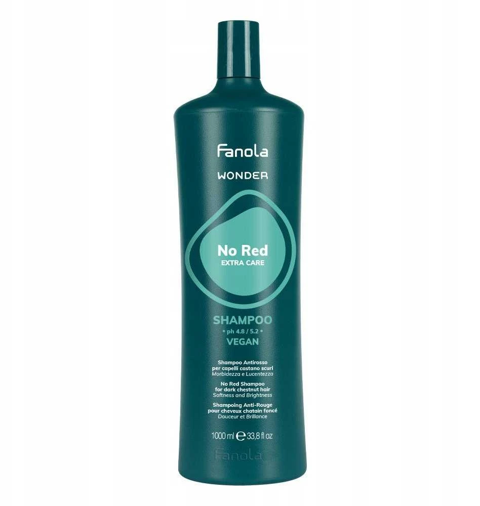 Fanola Wonder No Raudona Extra Care Šampūnas šampūnas, 1000 ml
