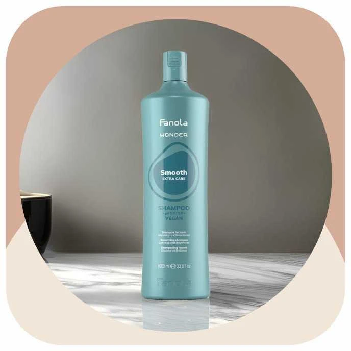 FANOLA_Wonder Smooth Extra Care plaukų tiesinimo šampūnas 1000 ml