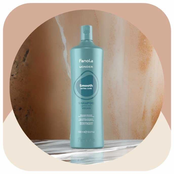 FANOLA_Wonder Smooth Extra Care plaukų tiesinimo šampūnas 1000 ml