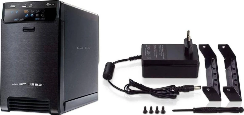 Fantec Fantec FANTEC QB-X2U31R RAID CASE/2X3.5IN SATA HDD USB3.1 C 10G