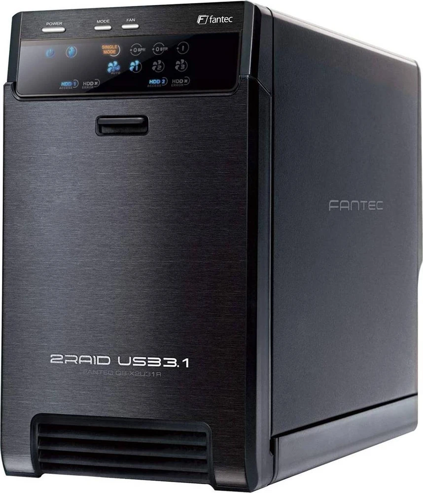 Fantec Fantec FANTEC QB-X2U31R RAID CASE/2X3.5IN SATA HDD USB3.1 C 10G