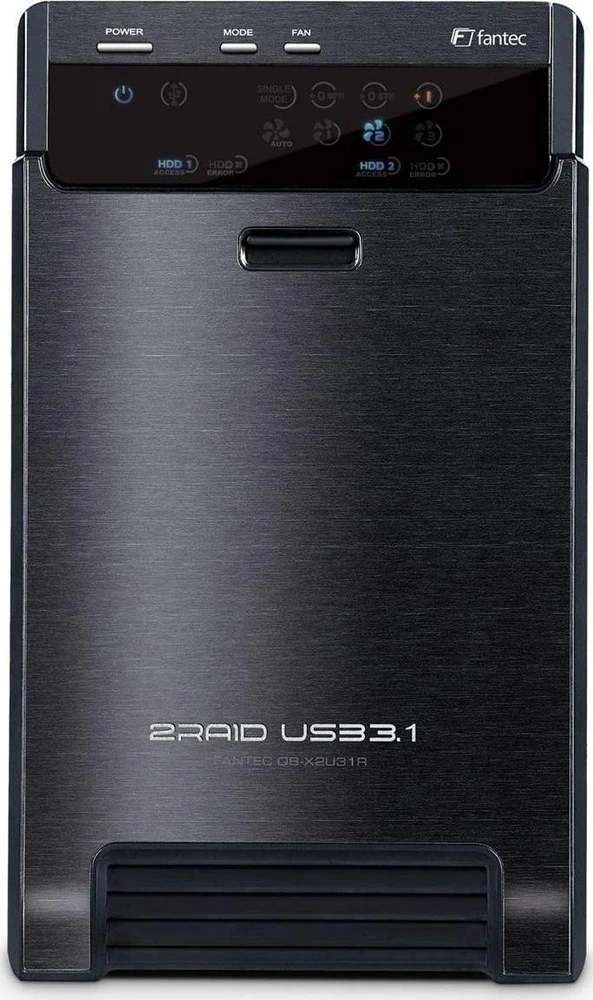 Fantec Fantec FANTEC QB-X2U31R RAID CASE/2X3.5IN SATA HDD USB3.1 C 10G