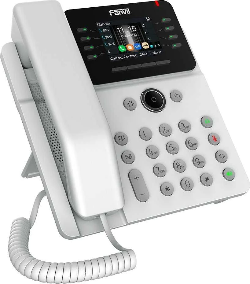 „Fanvil V62G Baltas“, pagrindinis verslo telefonas / SIP / POE / Gigabit / USB prievadas
