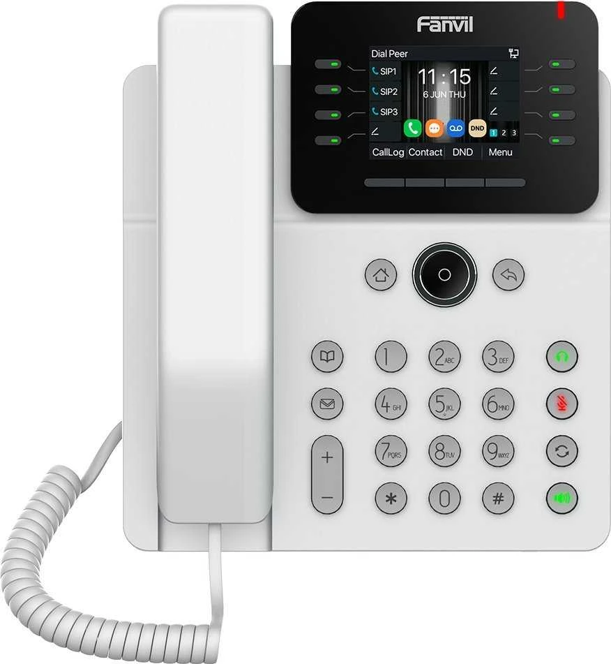 „Fanvil V62G Baltas“, pagrindinis verslo telefonas / SIP / POE / Gigabit / USB prievadas