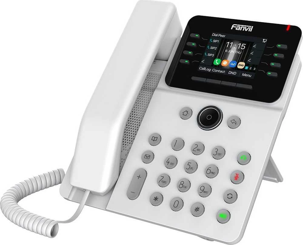 „Fanvil V62G Baltas“, pagrindinis verslo telefonas / SIP / POE / Gigabit / USB prievadas
