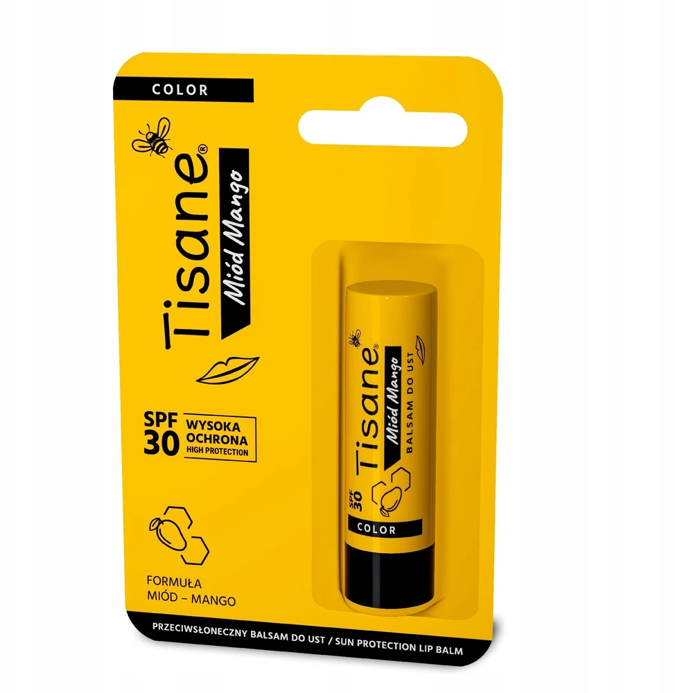 Farmapol TISANE Color Lūpų dažai - Medus Mango SPF 30 5,1 g