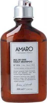 Farmavita Amaro All In One kasdieninio naudojimo šampūnas N1924 Hair-Beard-Body 250ml