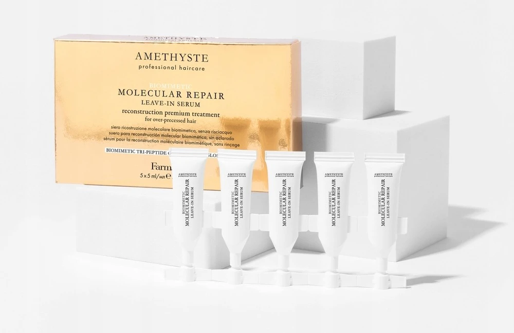 Farmavita Amethyste Biomimetic Molecular Repair regeneruojantis plaukų serumas 5x5ml