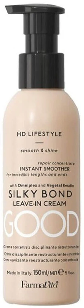 „Farmavita Silky Bond Keratin“ glotninamasis nenuplaunamas plaukų kremas 150 ml