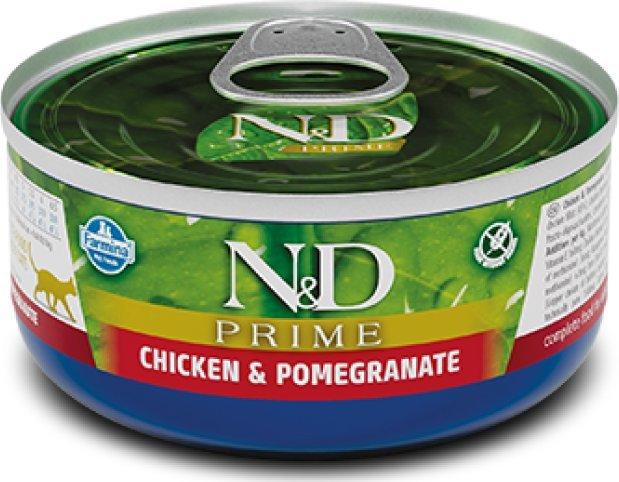 Drėgnas Kačių Maistas - Farmina N&D Cat Prime Vištiena Ir Granatas Suaugusiems 70g