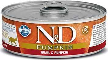 FARMINA N&D PUMPKIN - CAT Wet Quail&moliūgas ADULT 70 g (pak.24)