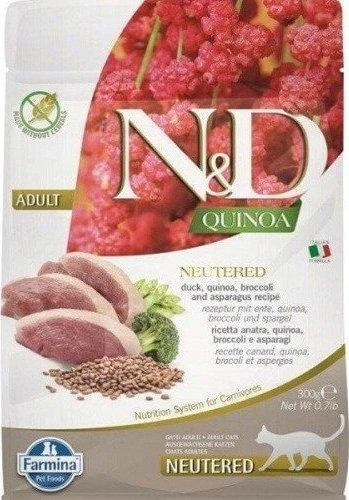Sausas Kačių Maistas - Farmina N&D Quinoa Antiena, Brokoliai, Asparagai 300g