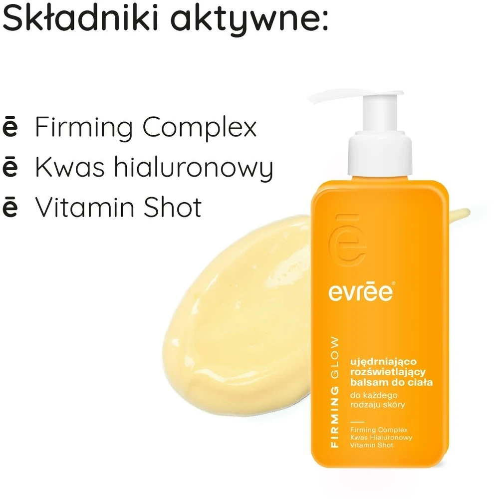 Farmona EVREE Firming Glow įtemptinantis ir spindesį suteikiantis kūno balzamas visų tipų odai 300 ml