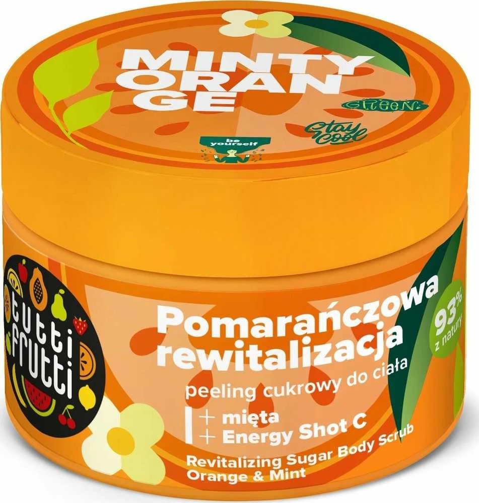 Farmona Tutti Frutti - Apelsinų ir mėtų + Energy Shot C, 300g
