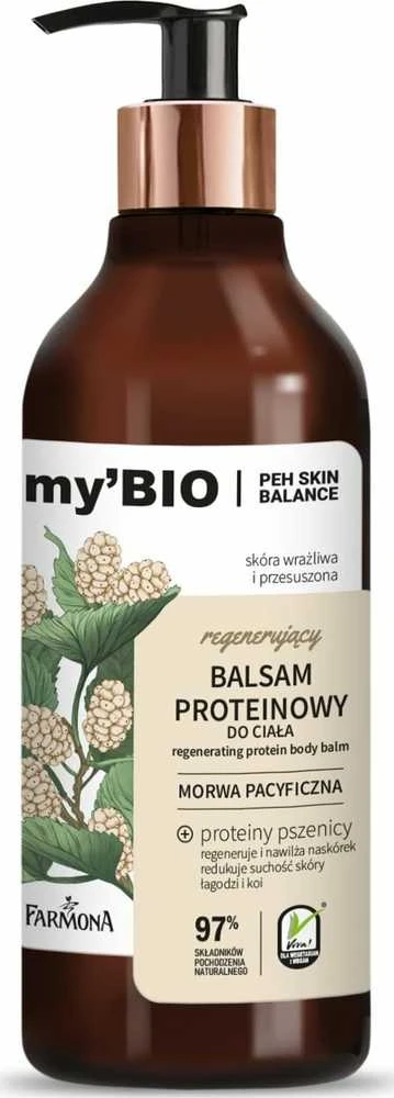 FARMONA my`Bio Regenerating Protein kūno balzamas Pacific Mulberry 400 ml