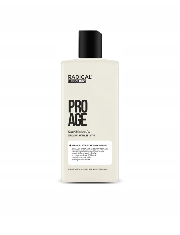 Farmona RADICAL HAIR CLINIC Pro Age šampūnas brandiems ir natūraliai žiliems plaukams Kerascalp & Violet Pigment 300 ml