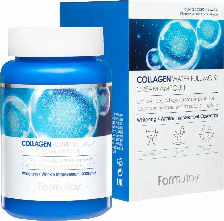 Veido kremas FarmStay Collagen Vanduo Full Moist Kreminis Ampoule 250 ml