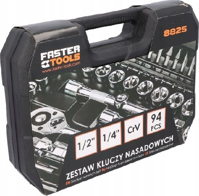 Grąžtas Faster_Tools Galvučių komplektas Faster Tools FT313-05, 94 vnt.