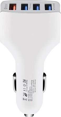 CAR CHARGER 4 X USB 7A Baltas VEGA FASTON FAST CHARGER QUICK 4XUSB 3.0 3500mAh