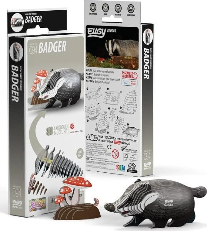 Fat Brain Toys Barsuko Eugy. Eko* 3D dėlionė