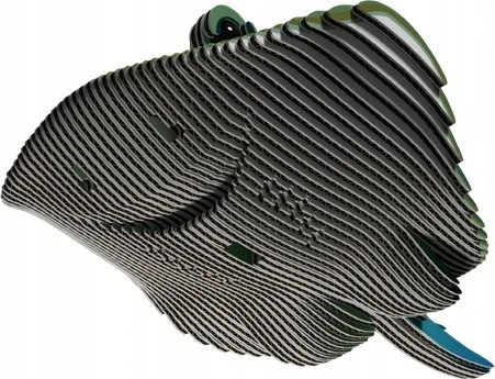 Dėlionė EUGY 3D kartoninis modelis „Kačiukas Tuxedo“