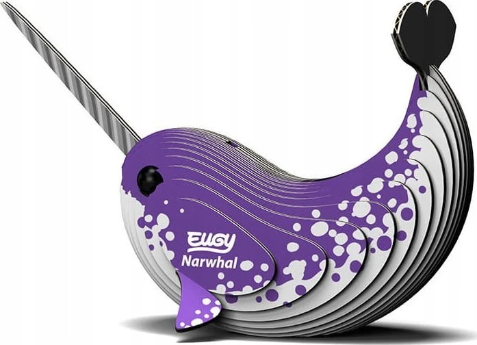 „Fat Brain Toys“ – narvalis Eugy. Ekologiška* 3D dėlionė