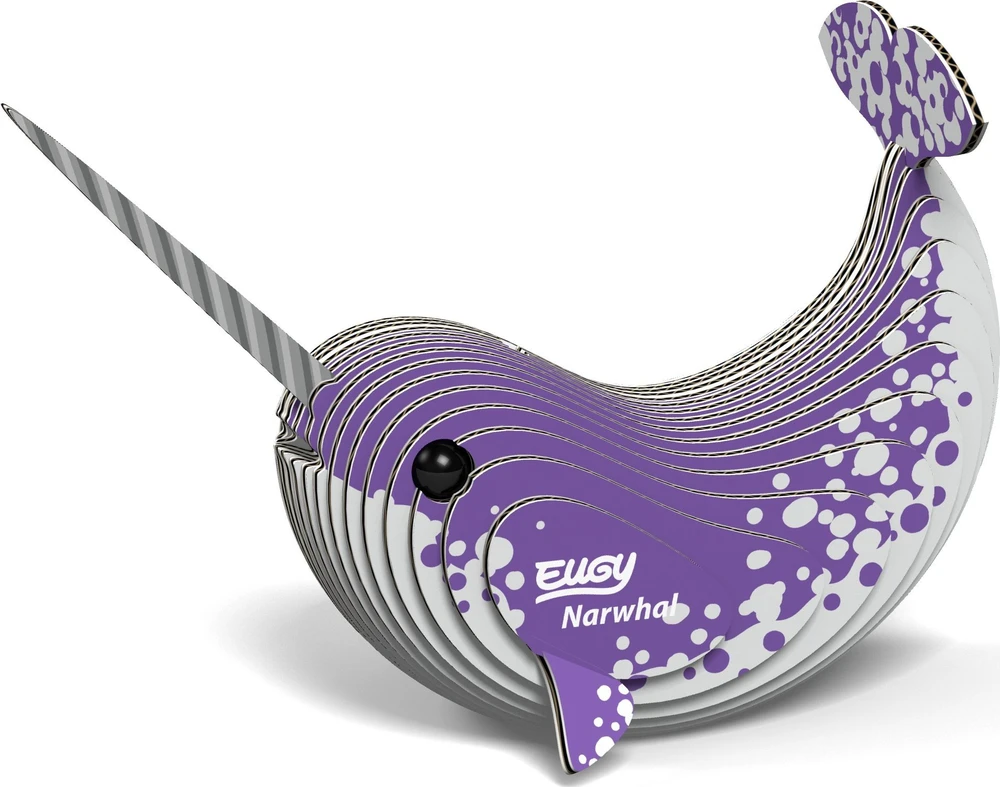 „Fat Brain Toys“ – narvalis Eugy. Ekologiška* 3D dėlionė