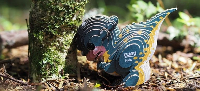Fat Brain Toys Pachycephalosaurus Eugy. Eco* 3D dėlionė