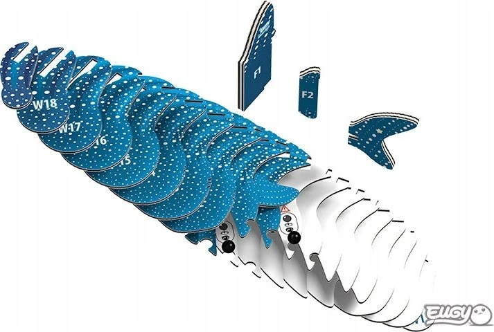 Dėlionė EUGY 3D kartoninis modelis „Bangininis ryklys“