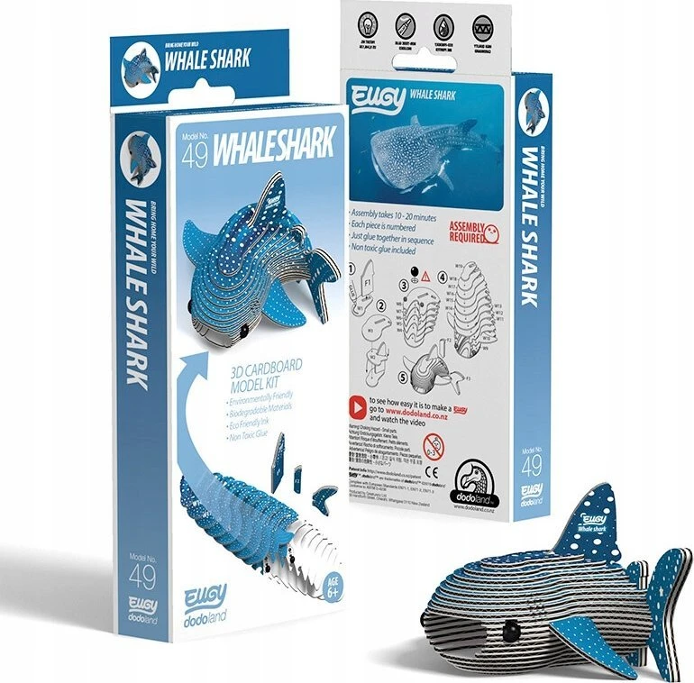 Dėlionė EUGY 3D kartoninis modelis „Bangininis ryklys“