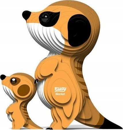 Dėlionė EUGY 3D kartoninis modelis „Surikatos“