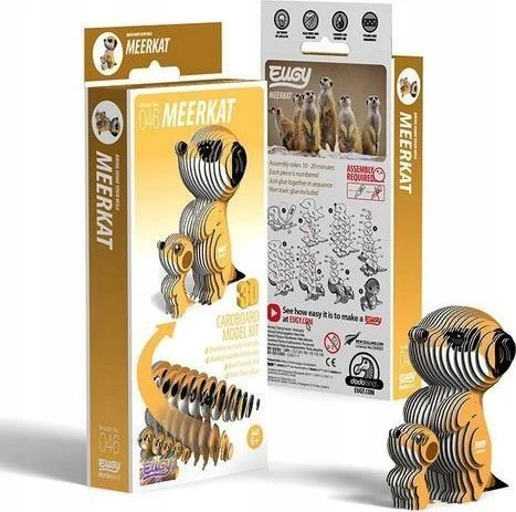 Dėlionė EUGY 3D kartoninis modelis „Surikatos“
