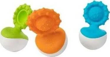 Fat Brain Toys Dimpl Wobl – trys spalvoti kramtukai