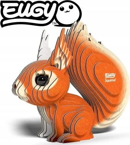 Dėlionė EUGY 3D kartoninis modelis „Voverė“